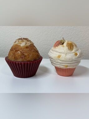 Handmade Custom Wax Cupcake Candles